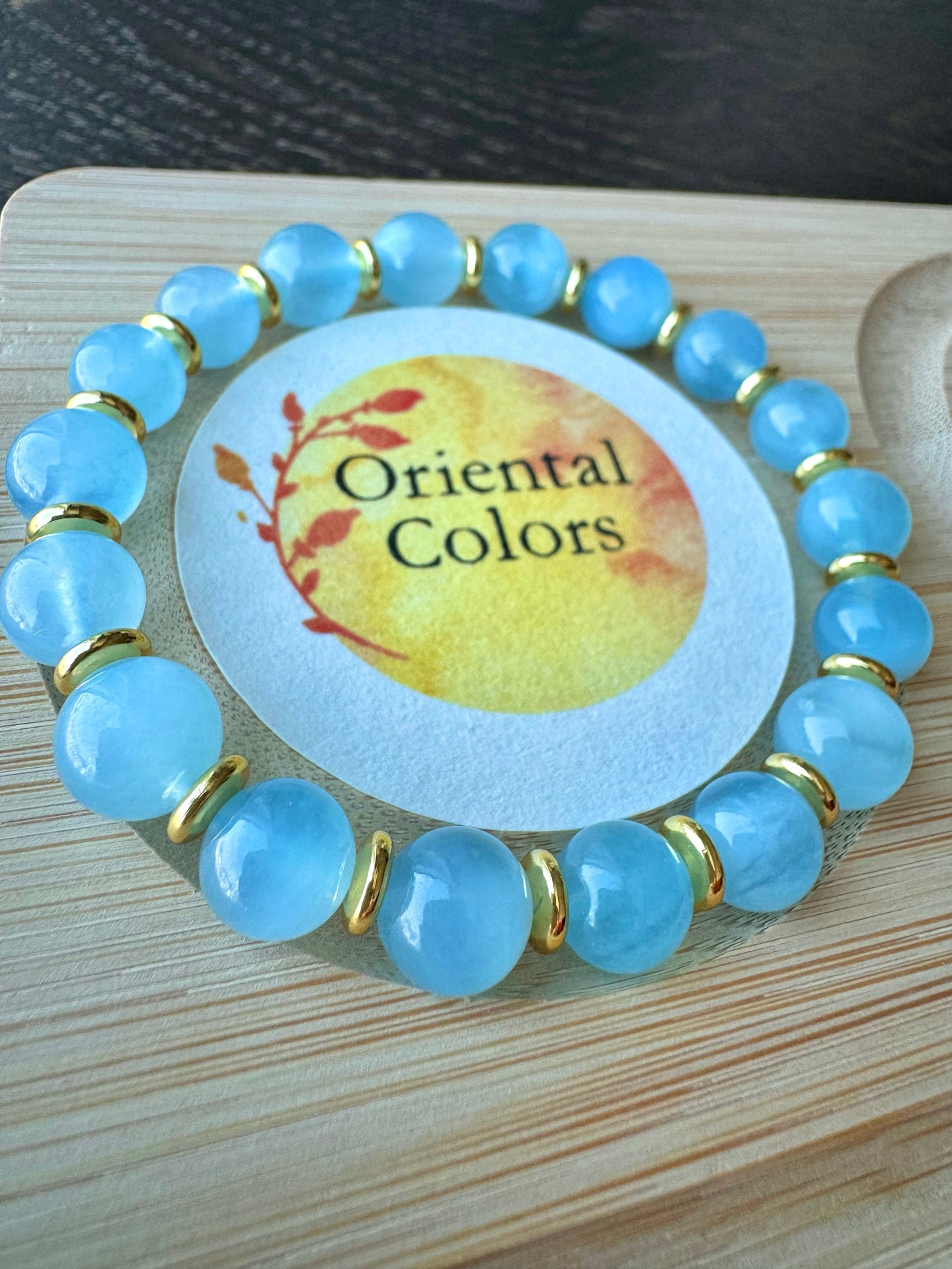 Fuji-san enhancement Aquamarine bracelet