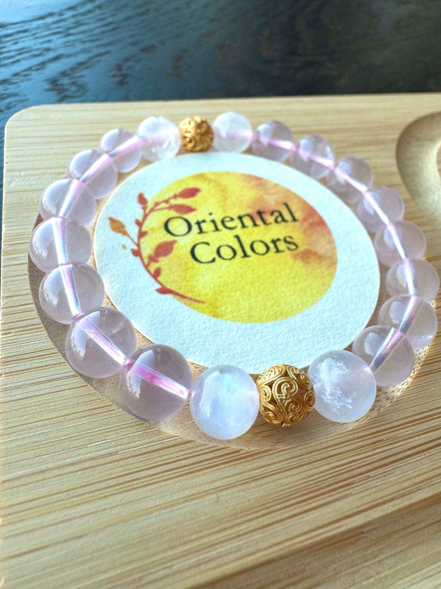 Enchantment relationship, self love Rose quartz bracelet