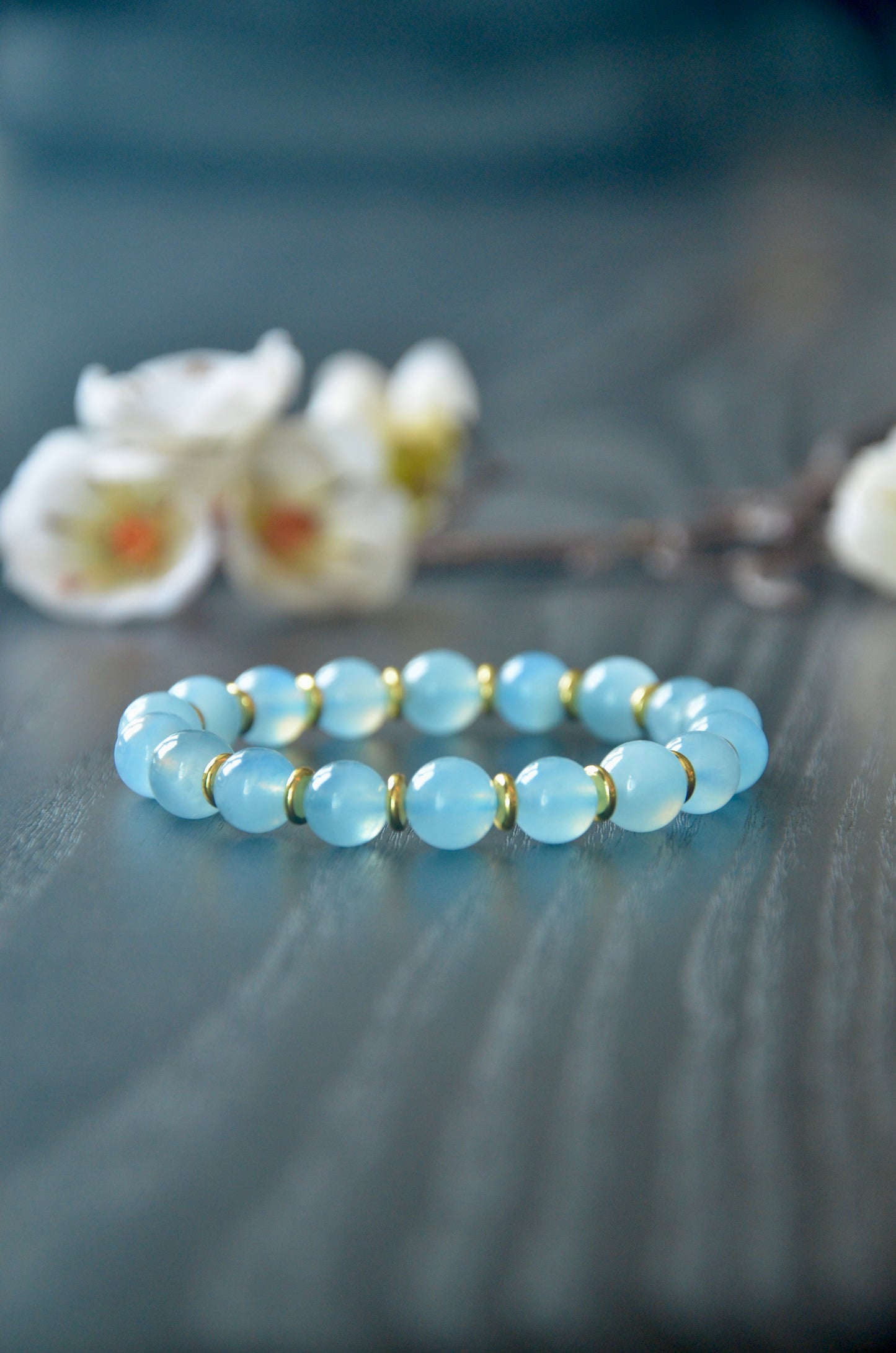 Fuji-san enhancement Aquamarine bracelet