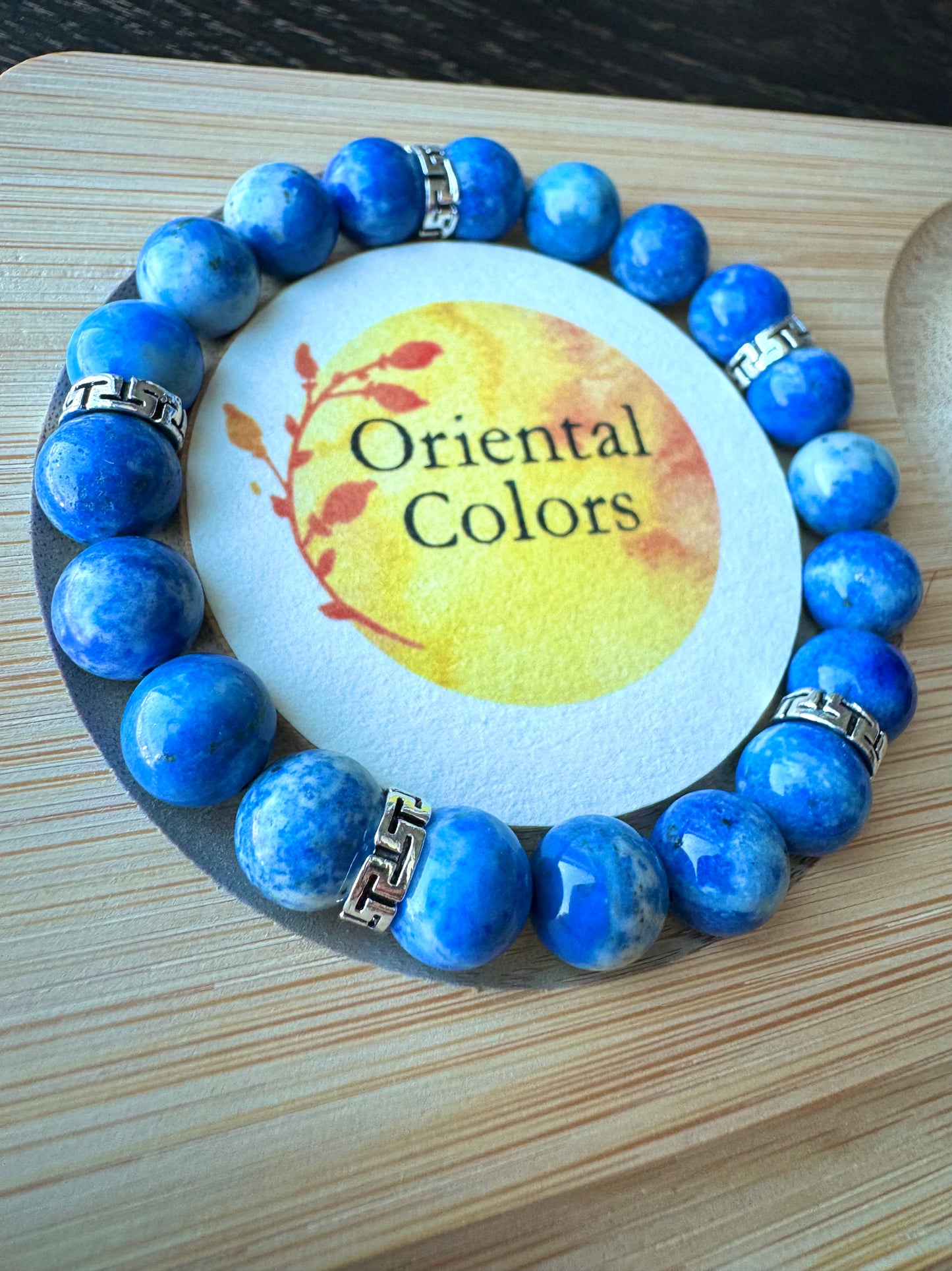 Qing Hua Ci guidance, healing Lapis lazuli bracelet