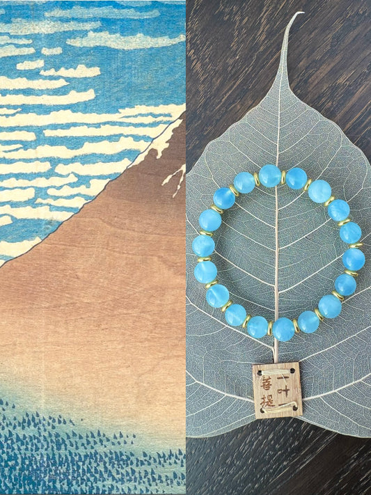 Fuji-san enhancement Aquamarine bracelet