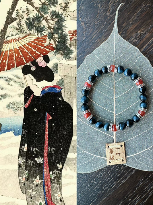 The maiden protection, dispel evil Blue tiger's eye bracelet