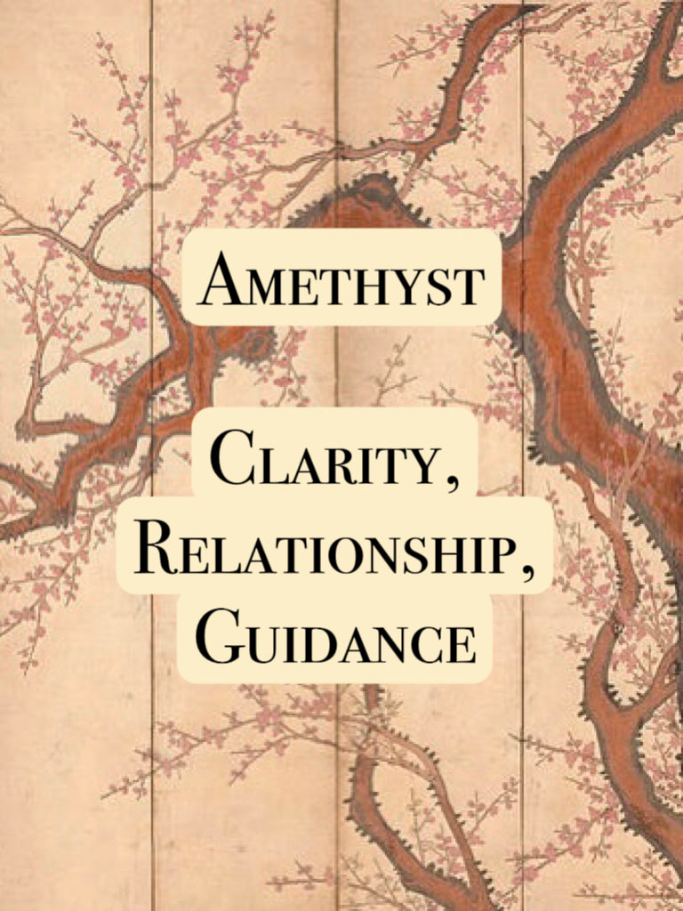 Auspicious clouds relationship, clarity, guidance Amethyst bracelet